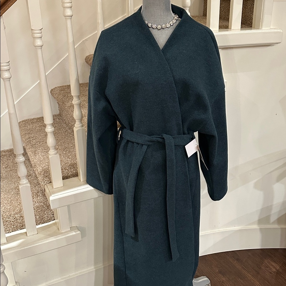 Nwt. Dark green Just fab winter trench coat